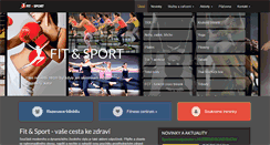 Desktop Screenshot of fit-sport.cz