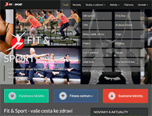 Tablet Screenshot of fit-sport.cz